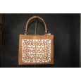 Bolso incl. c / dibujo bordado Madeira 26x22x4cm