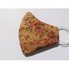Máscara de Cortiça com Motivos Florais