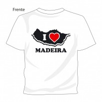 T-shirt "I Love Madeira" Branco
