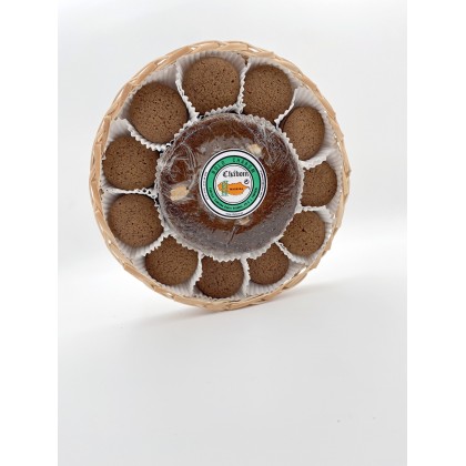 Bolo de mel com cesto 250g