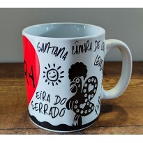 Mug with the Rooster and places in Madeira