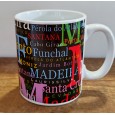 Mug with the names of places in Madeira