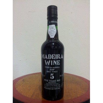Vinho Madeira 5 Anos Doce 0,75L 18% vol.